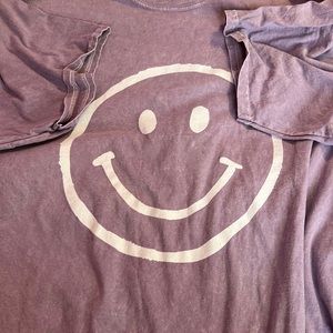 Purple smiley face top
